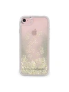 REBECCA MINKOFF Gold Studs Glitterfall iPhone 7 Case