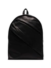 YOHJI YAMAMOTO YOHJI YAMAMOTO BLACK LEATHER BACKPACK - 黑色