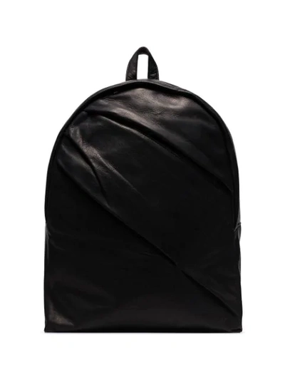 Yohji Yamamoto Folded-detail Backpack In Black
