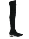 CASADEI EMBELLISHED OVER THE KNEE BOOTS