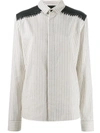 Haider Ackermann Long Sleeve Striped Shirt In White