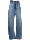ALEXANDER WANG T PAPERBAG WAIST TAPERED JEANS