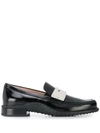 TOD'S CONTRAST PENNY BAR LOAFERS