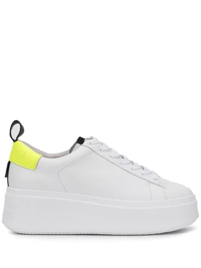 Ash Women's Moon Low-top Platform Trainers In Whte