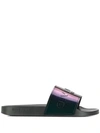 GIVENCHY LOGO IRIDESCENT SLIDES