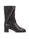 GIUSEPPE ZANOTTI GIUSEPPE ZANOTTI ESTHER BLACK LEATHER ANKLE BOOTS,I970023 BIRN001