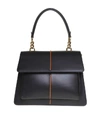 MARNI BORSA A SPALLA ATTACHE A PELLE colourE NERO,11024945