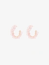 Simone Rocha Crystal Embellished Hoop Earring In Pink