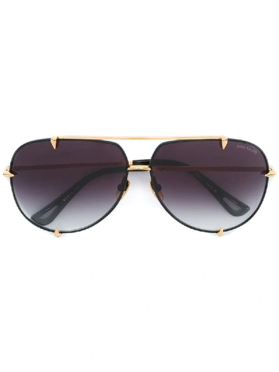 Dita Eyewear Klassische Pilotenbrille In Metallic