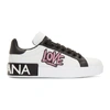 DOLCE & GABBANA DOLCE AND GABBANA WHITE LOW-TOP LOVE trainers