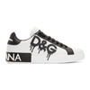 Dolce & Gabbana Dolce And Gabbana White Paint Portofino Sneakers