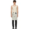 ANN DEMEULEMEESTER ANN DEMEULEMEESTER OFF-WHITE HOLES TANK TOP