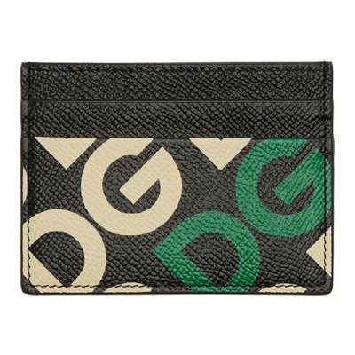 Dolce & Gabbana Black Dg Mania Logo Card Holder