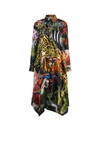 ROBERTO CAVALLI PARADISE FOUND PRINT SHIRT DRESS,13752834