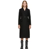 Prada Double-breasted Belted Raincoat In Black
