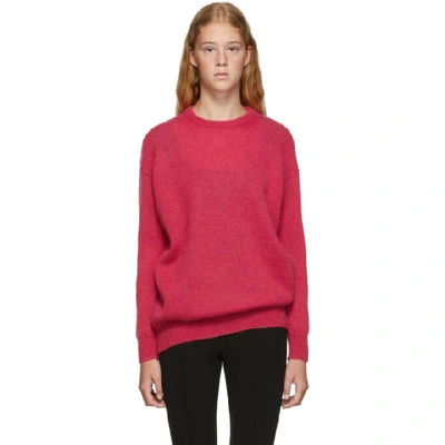 Max Mara Relaxed Mohair-blend Knit Sweater In Red