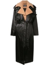 BOUTIQUE MOSCHINO LAYERED-EFFECT TRENCH COAT