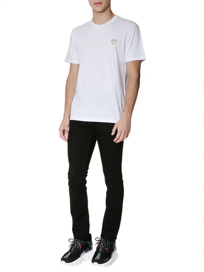Versace Round Collar T-shirt In White