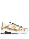 NEW BALANCE GOLD-TONE DETAIL SNEAKERS