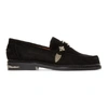 TOGA VIRILIS TOGA VIRILIS BLACK SUEDE LOAFERS