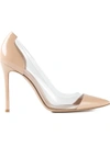 Gianvito Rossi Plexi 105 Patent-leather And Pvc Pumps In Neutrals