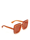 GUCCI ORANGE OVER SUNGLASSES WITH CRYSTAL STARS