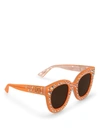 GUCCI ORANGE SUNGLASSES WITH CRYSTAL STARS