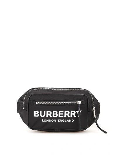Burberry Black Women's Logo Print Belt Bag