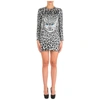 ALBERTA FERRETTI WOMEN'S SHORT MINI DRESS LONG SLEEVE LOVE ME WILD,J049351071516 42