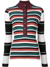 PROENZA SCHOULER PSWL RUGBY STRIPED TURTLENECK SWEATER