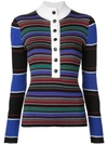 PROENZA SCHOULER PSWL RUGBY STRIPED TURTLENECK SWEATER