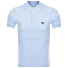 LACOSTE SHORT SLEEVED POLO T SHIRT BLUE,121422