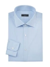 Saks Fifth Avenue Collection Travel Dress Shirt In Light Blue