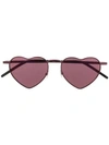 SAINT LAURENT SAINT LAURENT EYEWEAR HEART SHAPED SUNGLASSES - 粉色