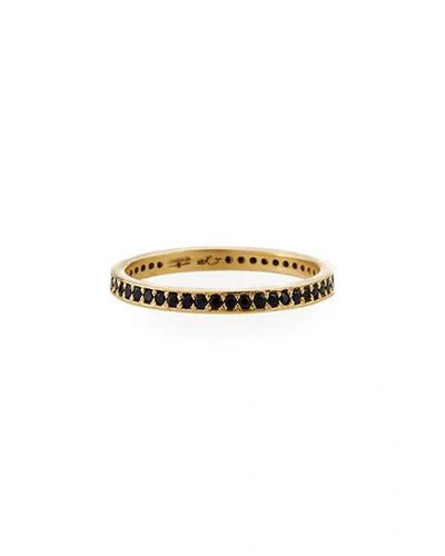 ARMENTA OLD WORLD 18K BLACK SAPPHIRE ETERNITY BAND RING,PROD222570409