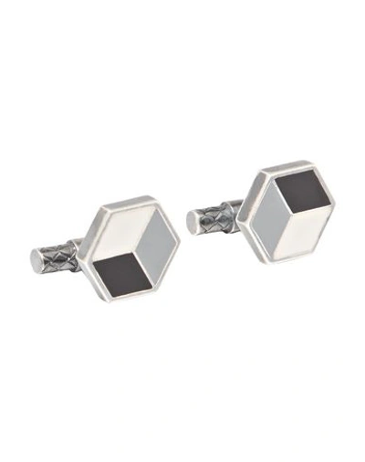 Bottega Veneta Cufflinks And Tie Clips In Grey