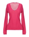 Malo Sweater In Fuchsia