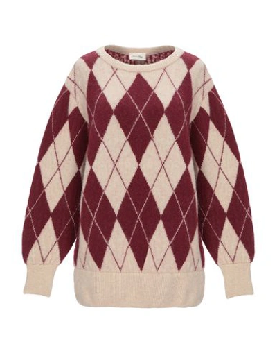 American Vintage Sweater In Maroon