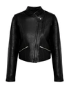 VEDA Leather jacket,41919863CL 4