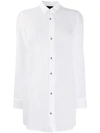 Philipp Plein Sheer Blouse In White