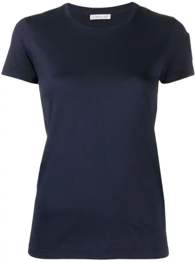 Moncler Logo Sleeve T-shirt In Blue