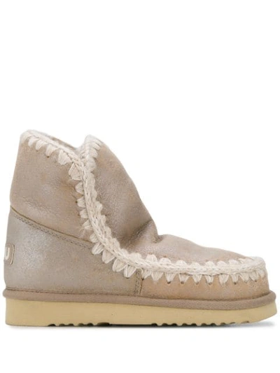 Mou Eskimo 18 Ankle Boots In Grey