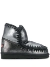 MOU MOU MOU FW101001C ESKIMO 18 MGBLK LEATHER/FUR/EXOTIC SKINS->LEATHER - 银色