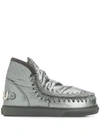 MOU MOU MOU FW111008C ESKI SNEAKERS METAL LOGO 3DGLBK LEATHER/FUR/EXOTIC SKINS->LEATHER - 银色