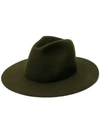 Apc Felt Fedora Hat In Green