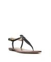 Sam Edelman Gigi Sandal In True Black Leather