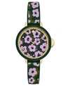KATE SPADE WOMEN'S PARK ROW FLORAL SILICONE STRAP WATCH 34MM