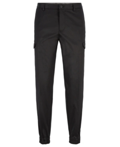 Hugo Boss Boss Men's Tapered-fit Trousers In Black