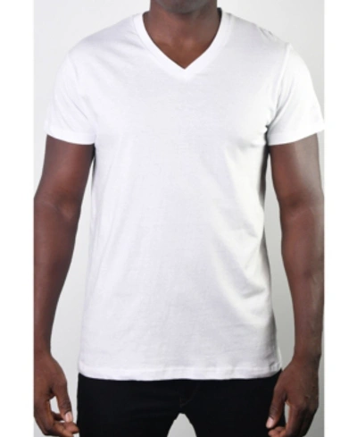 Members Only Men's 3pk Cotton V-neck T-shirt In White