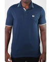 MEMBERS ONLY MEN'S BASIC SHORT SLEEVE SNAP BUTTON POLO WITH US FLAG LOGO